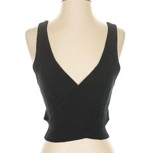 Abercrombie & Fitch Black V-Neck Tank Top
